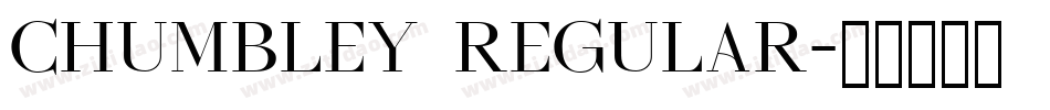 Chumbley Regular字体转换